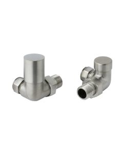 JTP INOX Corner Radiator Valves Stainless Steel