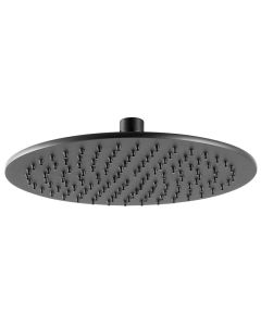 VOS 200mm Round Shower Head Matt Black
