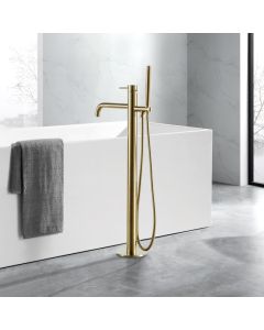 VOS Floor Standing Bath Shower Mixer Brass