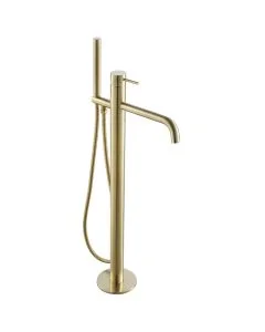 VOS Floor Standing Bath Shower Mixer Brass