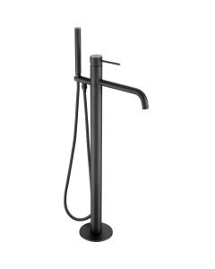 VOS Floor Standing Bath Shower Mixer Matt Black