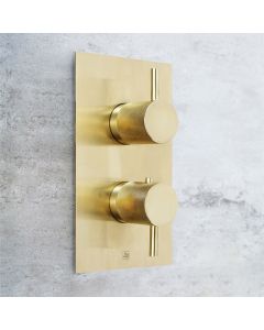 VOS Designer 2 Way Thermostatic Shower Valve Brass