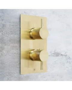 VOS Designer 2 Way Thermostatic Shower Valve Brass