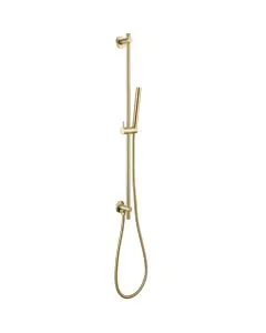 VOS Slide Rail Shower Kit Slim Handset Brass