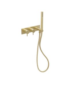 VOS 2 Way Shower Valve with Handset Brass