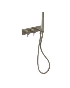 VOS 2 Way Shower Valve with Handset Brushed Black