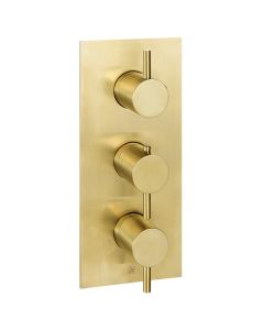 VOS 3 Lever 3 Way Vertical Shower Valve Brass