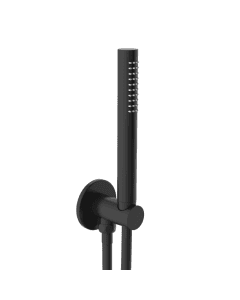 VOS Wall Outlet Slim Handset Shower Kit Matt Black
