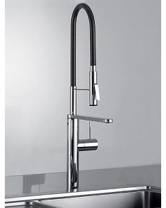 Ono Highflex Kitchen Sink Mixer Tap With Swivel Spout And Pre-Rinse Spray
