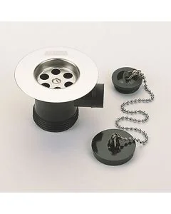 kitchen sink waste with plastic plug