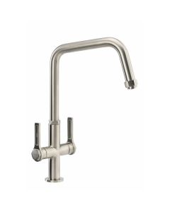 Hex Mono Sink Mixer Brushed Nickel