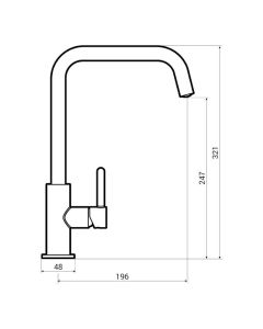 Abode Althia Single Lever Matt Black AT1270