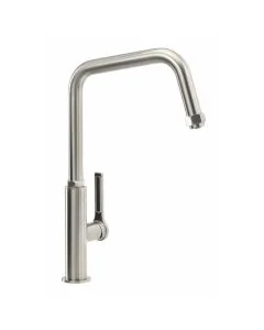 Hex Single Lever Sink Mixer Brushed Nickel