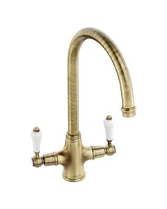Ludlow Monobloc Kitchen Mixer Tap Antique Bronze
