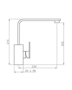 New Media Kitchen Mixer Chrome