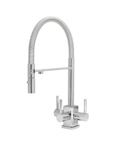 Aquila SQ 3 Lever Mixer Cold Filter Tap Chrome