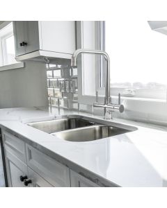 Monza 2 Lever Mixer And Cold Filter Tap Chrome