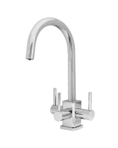Verona SQ 3 Lever Mixer Cold Filter Tap Chrome
