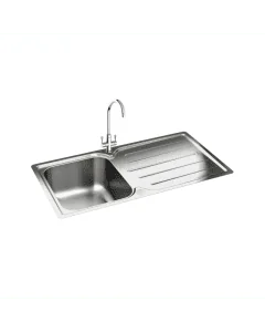 Carron Phoenix Adelphi 100 1 Bowl Inset Sink Stainless Steel