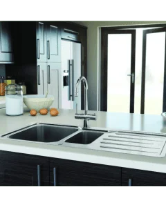 Carron Phoenix Adelphi 150 1.5 Bowl Inset Sink Stainless Steel
