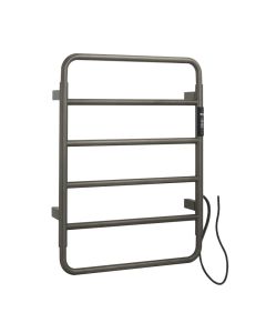 Aero 640 Electric Towel Rail Brushed Black