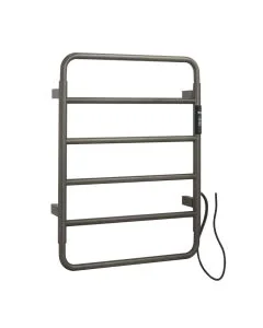 Aero 640 Electric Towel Rail Brushed Black