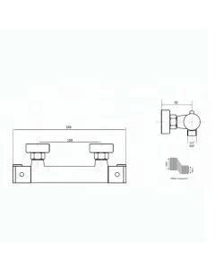 Arco Single Outlet Bar Valve with Xcite Rail Kit