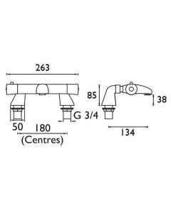 Artisan Thermostatic Bath Filler