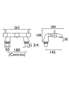 Artisan Thermostatic Lever Bath Filler