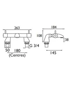 Artisan Thermostatic Lever Bath Filler