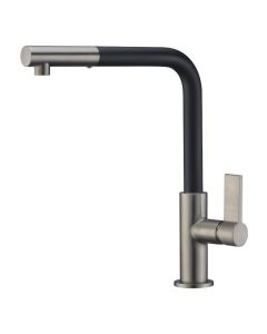 Auriga Monobloc Kitchen Mixer Tap Brushed Nickel