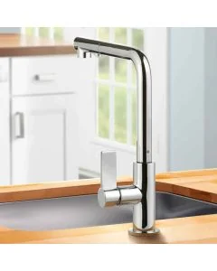 Auriga Kitchen Mixer Tap with Pull Out Spray Chrome