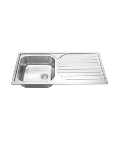 Ava Large Bowl and Drainer Stainless Steel