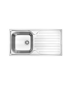 Ava Large Bowl and Drainer Stainless Steel