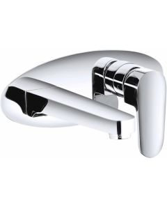 Base Wall Mounted Basin Mixer Chrome