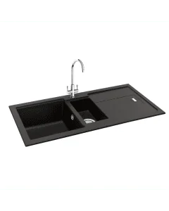 Carron Phoenix Bali 150 1.5 Bowl Inset Sink Onyx