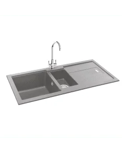 Carron Phoenix Bali 150 1.5 Bowl Inset Sink Stone Grey