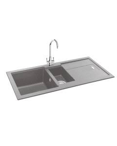 Carron Phoenix Debut 150 1.5 Bowl Inset Sink Stone Grey