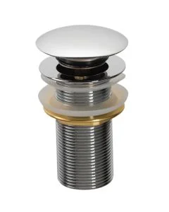 Basin Clicker Waste Unslotted Chrome