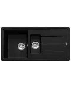 Franke Basis 1.5 Bowl Inset Sink Matt Black