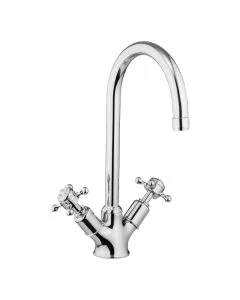 Crosswater Belgravia Crosshead Two Handle Kitchen Mixer BL711DC