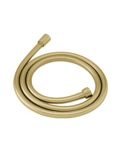 1.5m Smooth Cone to Nut Shower Hose Brushed Brass