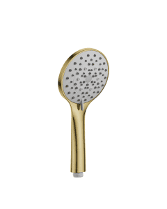 Round 5 Function Handset Brushed Brass