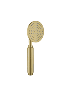 Round Pressure Enhancing Handset Brushed Brass