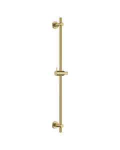 Round Slide Rail Brushed Brass