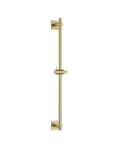 Square Slide Rail with Outlet Brushed Brass