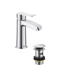 Appeal Basin Mixer with Clicker Waste Chrome