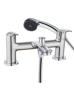 Essentials Aster Deck Bath Shower Mixer Chrome
