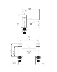 Bristan Cobalt Bath Shower Mixer