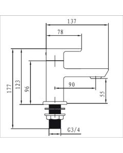 Bristan Cobalt Bath Taps (Pair)